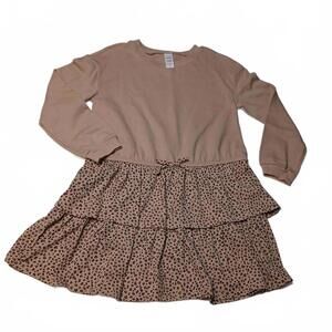 Carter's Girls' Long Sleeve Tiered Dress Size 8